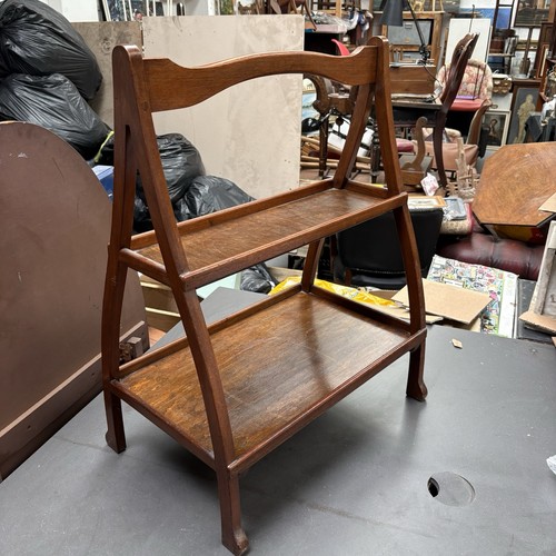Vintage wood etagere serving - wood,