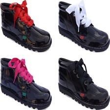 Ribbon Satin Shoelaces Laces 4 Kids Childrens Girls Kickers School Shoes Boots