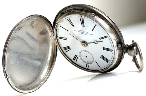 Antique silver full hunter