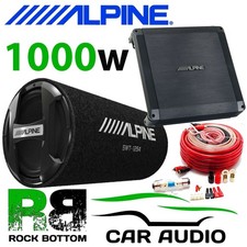 ALPINE SWT-12S4 + BBX-T600 1000 WATTS 12" Sub Subwoofer Car Bass Tube & Amp Pack