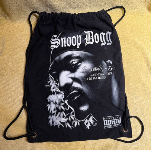 Rare snoop dog drawstring bag - dog,