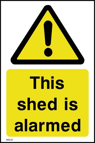 This shed alarmed - shed, is