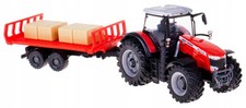 Tractor with Trailer and Straw