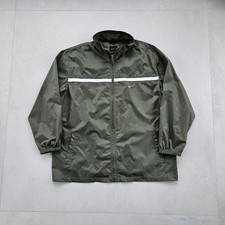 Nike Olive Green Windbreaker Jacket Men’s XL — Retro Streetwear Nylon Shell Coat