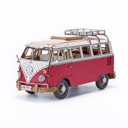 Type camper van red - t1,