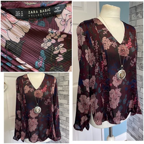 Zara blouse size dipped hem - dipped,