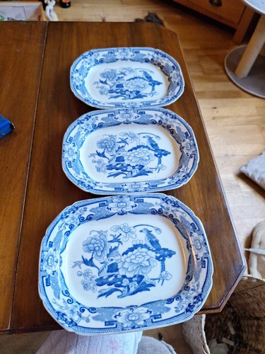 Small masons ironstone blue - masons,