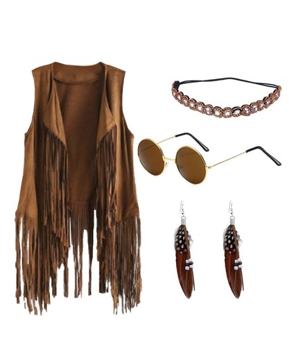 Hippie costumes clothes - clothes, tassel