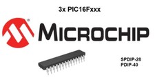 � 3x Microcontrollers Microchip: PIC 16F - SPDIP / PDIP: NEW �