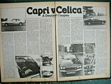 Ford Capri 1978 comparison Toyota Celica GT TUU148S Dutton Phaeton Kit Car £345