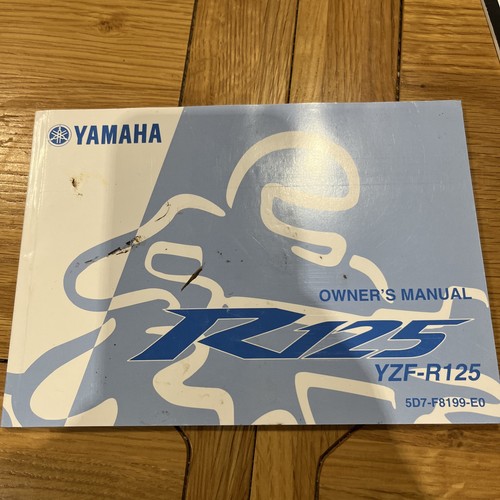 Yamaha yzf r125 owners - yzf-r125, manual