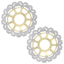 Pair Front Brake Discs For