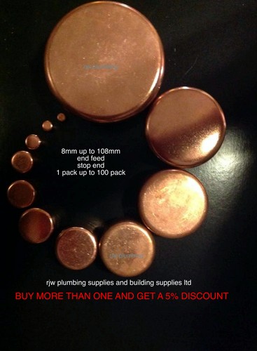 Copper end feed - end, stop