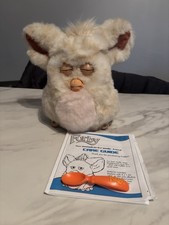 Furby tiger 2005 Blue Eyes with Feeding Spoon and Manual Working