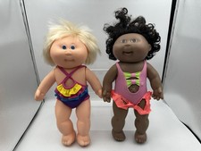 Vintage Cabbage Patch Dolls Solid Body Splash N Tan 1987 1991 AA Xavier Roberts