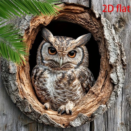 Beautiful realistic owl - beautiful, 2d