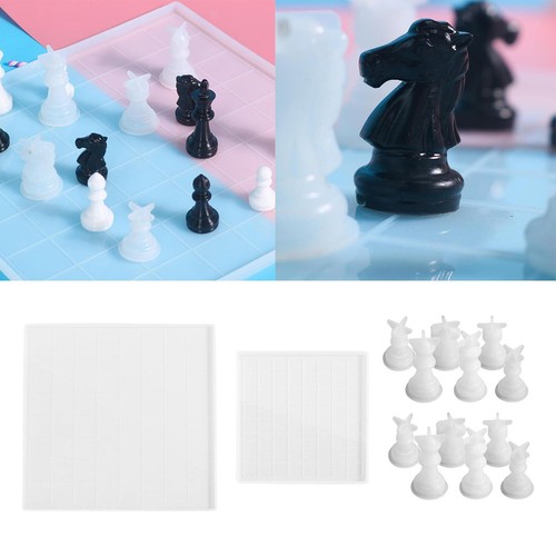 Chess resin molds set - molds,