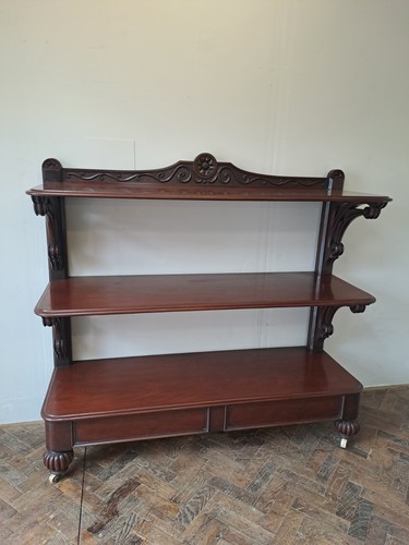 Antique mahogany dumb waiter - , /