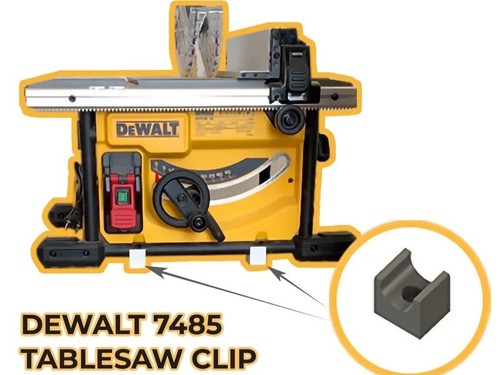 Dewalt dwe7485 table saw clip - dewalt,