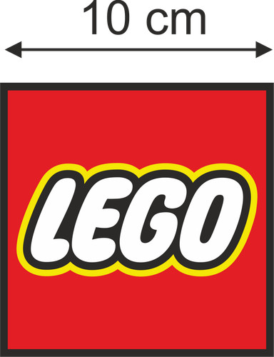 Lego logo sticker premium peel - sticker,