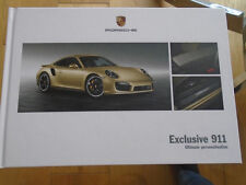 Porsche 911 Exclusive range brochure Apr 2013 hardbacked