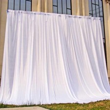 Complete Wedding Stage Kit Backdrop Curtain Swag LED Fairy Lights Stand Pipes UK