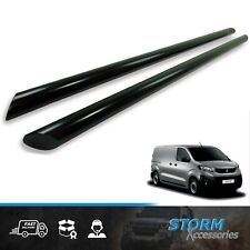 FOR SWB PEUGEOT EXPERT 2016+ 60MM SIDE BARS STYLING STEPS ANGULAR PAIR IN BLACK