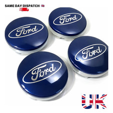4x 54MM BLUE FORD ALLOY WHEEL