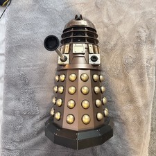 Doctor Who Dalek 18 Inch RC Bronze Radio Control Partially Working - READ DESC