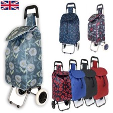 Lightweight Shopping Trolley Wheeled, 2-Wheeled Hardwearing & Foldable Cart