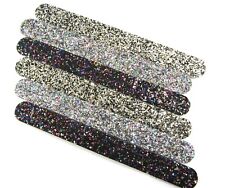 GLITTER NAIL FILES EMERY BOARD ONE SIDED SALON HOME MANICURE NAILS BUFFER UK