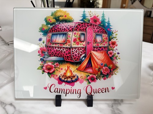 Pink leopard print camping - pink,