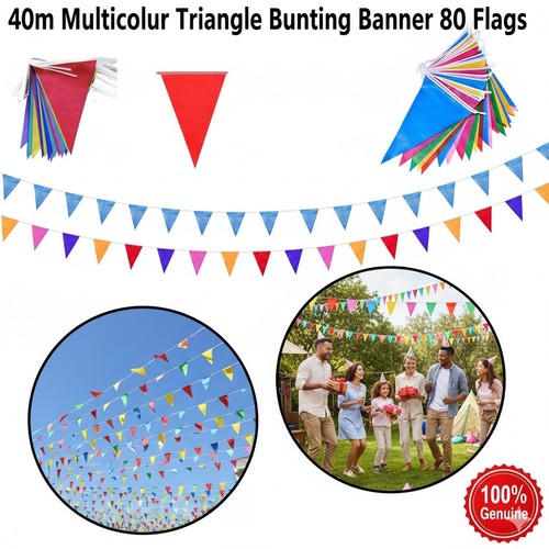 40m waterproof triangle flags - waterproof,