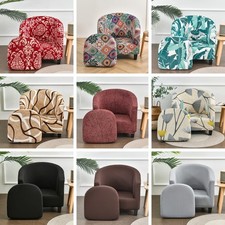 Tub Chair Covers 2 Piece High Stretch Bucket Chair Covers Armchairs Slipcover