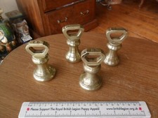 Vintage Imperial Brass Avery Bell Shaped Kitchen Weights 1 lb X 2 Plus 2 (4)