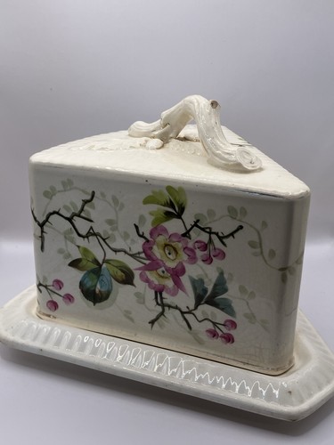 Large antique cheese dish - large,