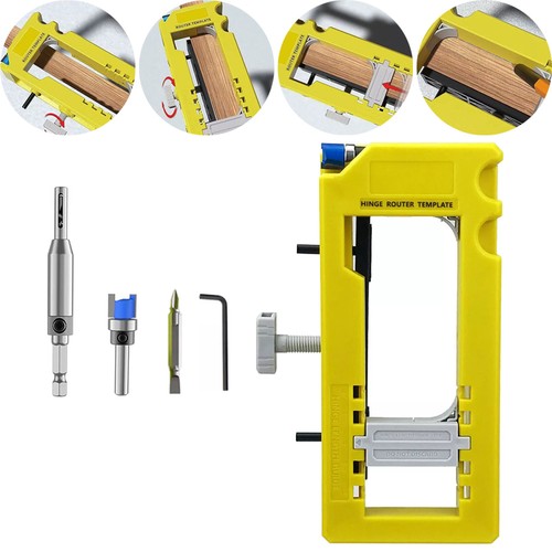 Door hinge routing jig stable - hinge,