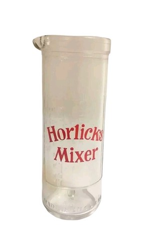 Vintage glass horlicks - glass, mixer