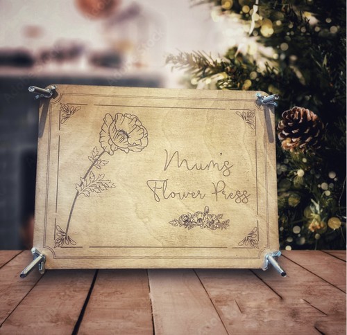 Personalised flower press