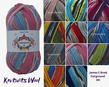 James C Brett Fairground DK Knitting Crochet Yarn, Acrylic