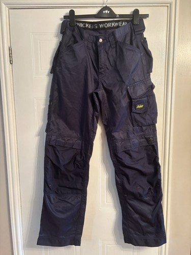 Snickers work trousers navy - snickers,