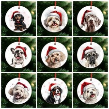 Dog Christmas Baubles - Secret Santa Gift Ideas Dog Breed Christmas Tree Decor