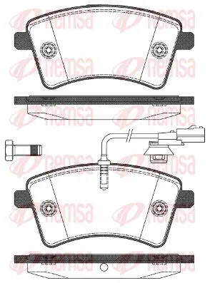 Brake pads front axle 1351 - front, 1351.01
