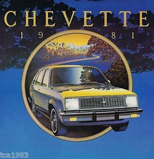 1981 Chevy CHEVETTE Brochure /