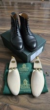 Crockett & Jones Black Scotch Grain Leather Coniston Boots Size UK7