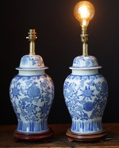 Pair vintage blue - pair,