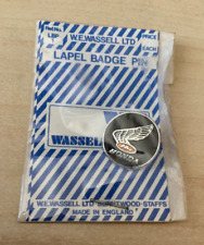NOS GENUINE WASSELL EMBLEM PIN BADGE HONDA AVIAKIT ENGLISH MADE 60's 70's 80's