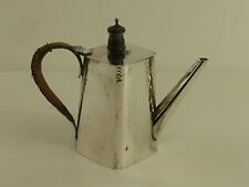 (ref288BF) Beautiful Christopher Dresser Style Hammered Silver Plated Teapot