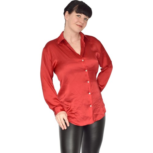 Zara soft gloss satin - satin, blouse
