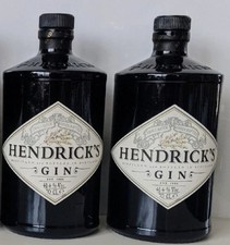 2x Hendricks Empty Gin Bottles
